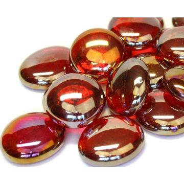 M74 16MM thick Mixed Shaped Glass Gems In Mixed Colors, Shiny