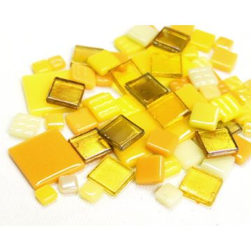 Square Glass Mix: Yellow